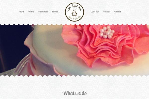 Sweet-cake theme site design template sample