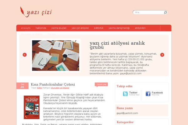 yazicizi.com site used Blogus