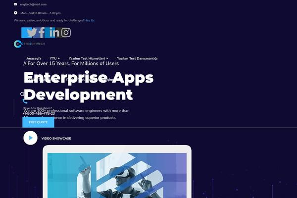 Engitech theme site design template sample