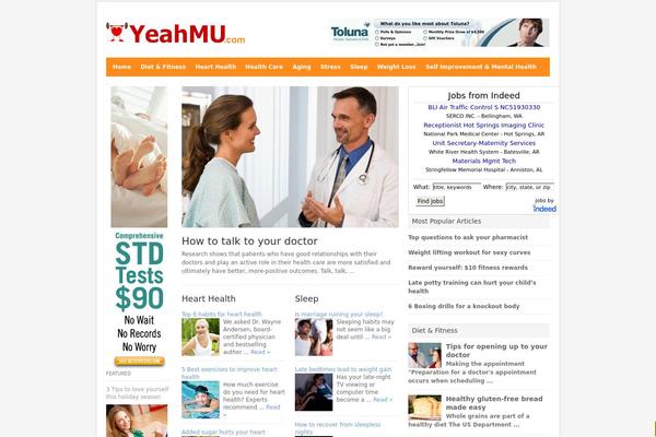 yeahmu.com site used Wp-health