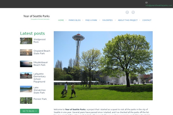 yearofseattleparks.com site used Rocco