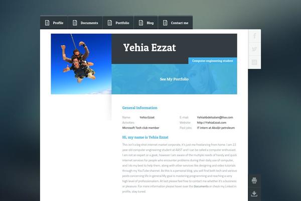 yehiaezzat.com site used Flexicv