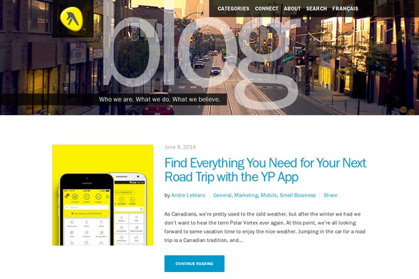 ypg-blog theme websites examples