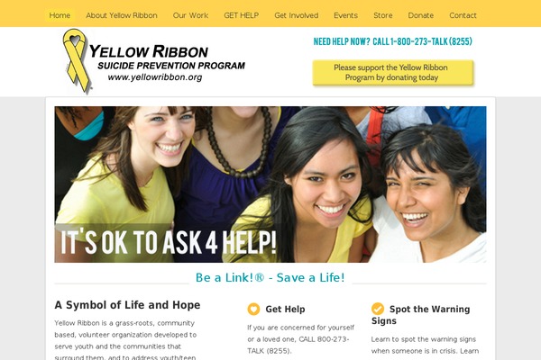 yellowribbon.org site used Constructr