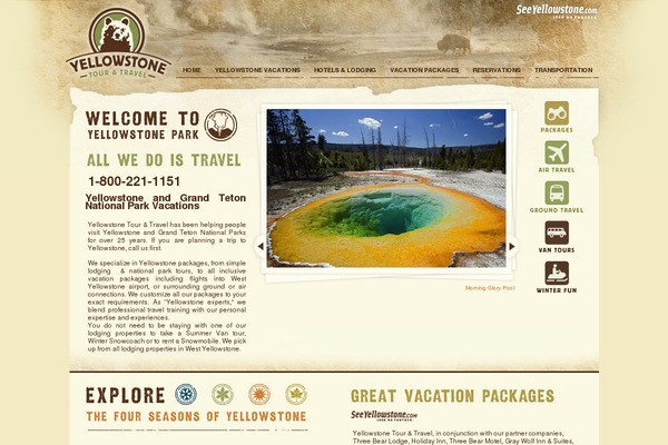 yellowstone-travel.com site used Yellowstonetourandtravel