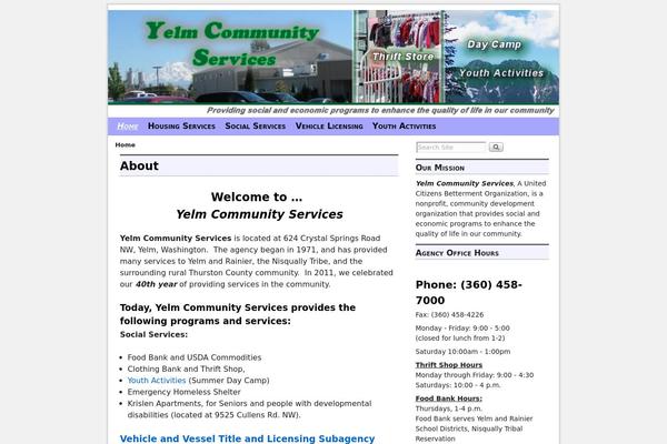 yelmcommunityservices.com site used Aspen