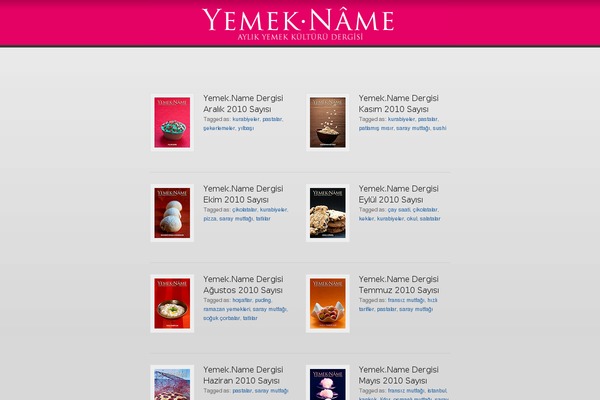 yemekname theme websites examples