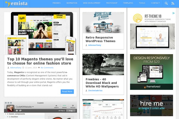 Bloggerz theme site design template sample