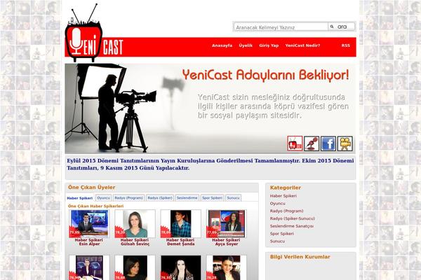 yenicast.com site used Yenicast