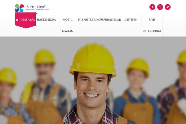 Construction theme site design template sample