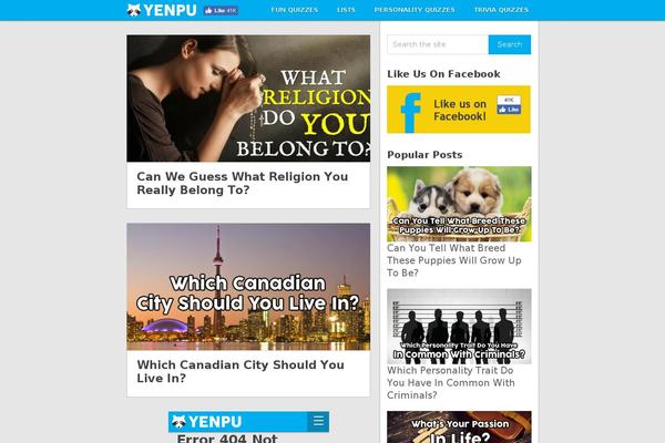 yenpu.com site used Pinstagram-child