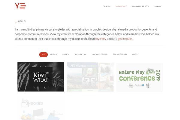 Oshine theme site design template sample