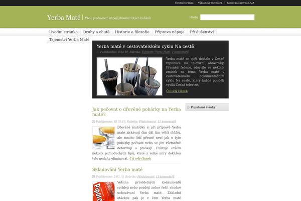 yerba-mate.cz site used Gotham