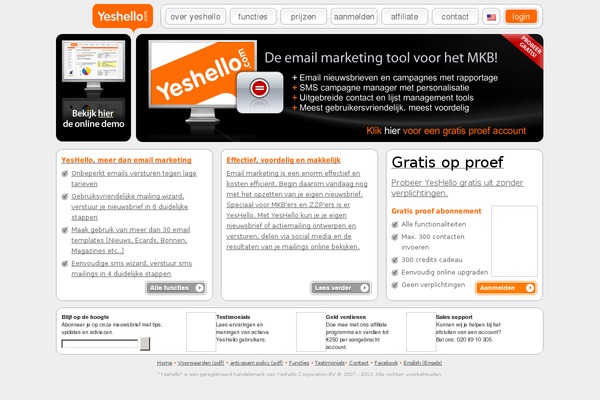 yeshello.nl site used Yeshello