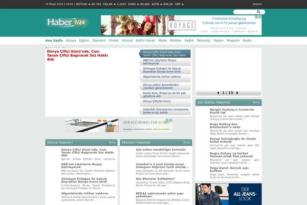 Haber theme site design template sample