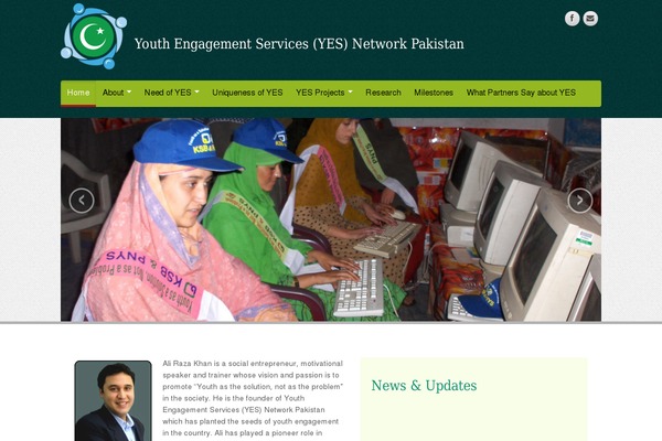 yesnetworkpakistan.org site used Foloi