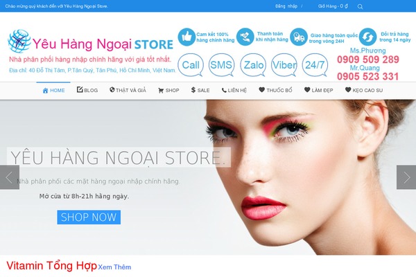 yeuhangngoai.vn site used Shopdevvn
