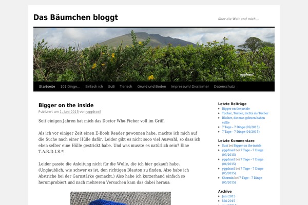 yggdrasils.de site used Twenty Ten