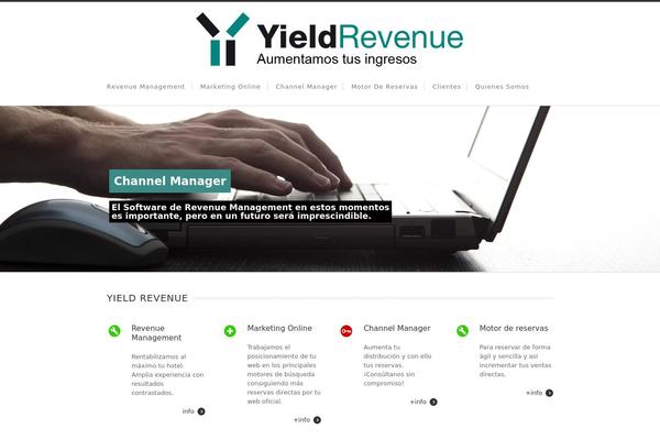 Yield theme site design template sample