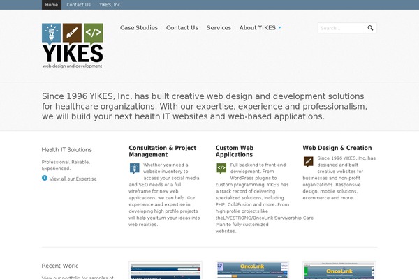 WordPress website example screenshot