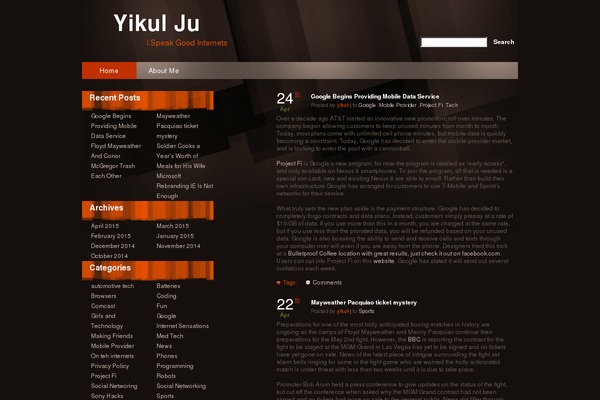 yikulju.com site used Grunger