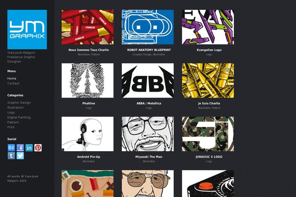 Artiste theme site design template sample