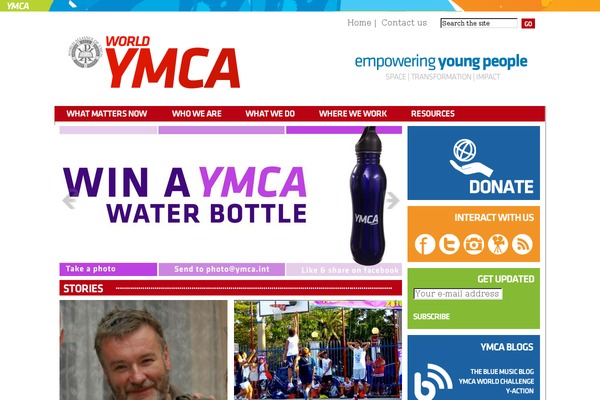 ymca.int site used Worldymca