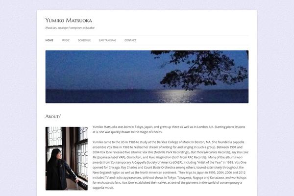Twenty Twelve theme site design template sample