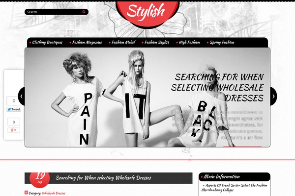 Stylish theme site design template sample
