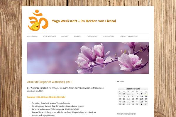 yoga-werkstatt.ch site used Yogawerkstatt