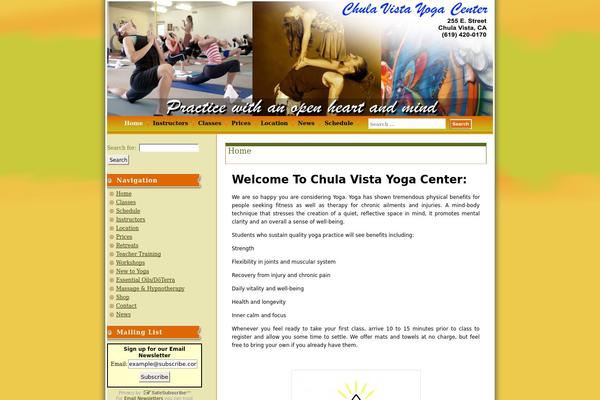 yogacenterchulavista.com site used Corporate Globe