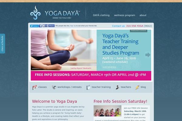 yogadaya.com site used Yogadaya