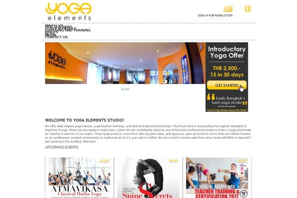 Yoga theme site design template sample