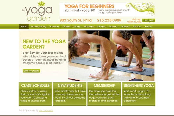 yogagardenphilly.com site used Yoga_garden
