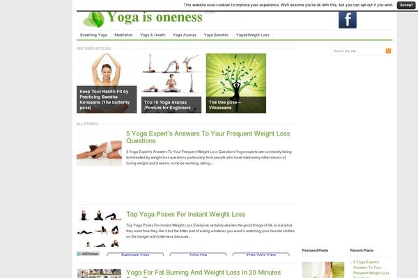 yogaisoneness.com site used Freshlife