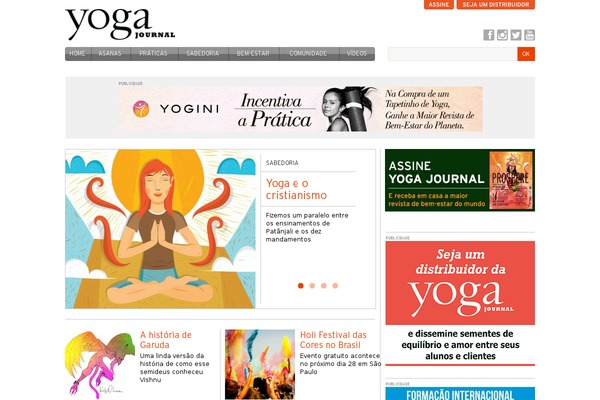 yogajournal.com.br site used Yogamobile