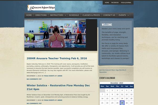Yoga theme site design template sample