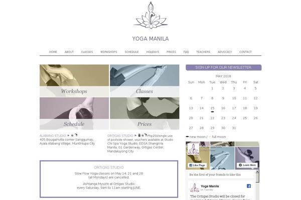 yogamanila.com site used Yogamanila