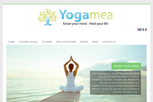 yogamea.com site used Yogamea