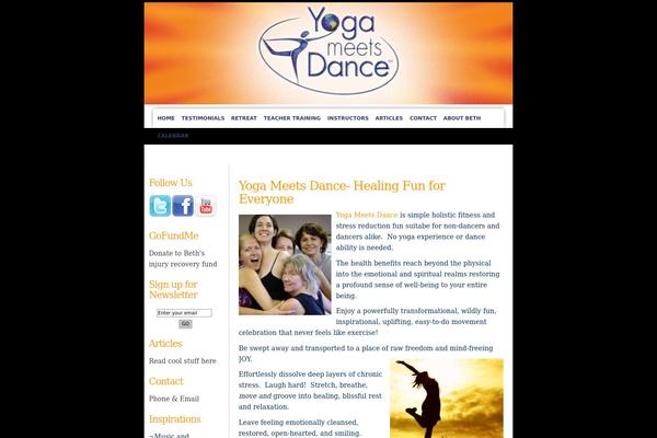 yogameetsdance.com site used Freshy2.1