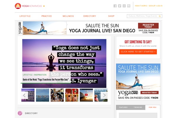 yoganonymous.org site used Yoganonymous