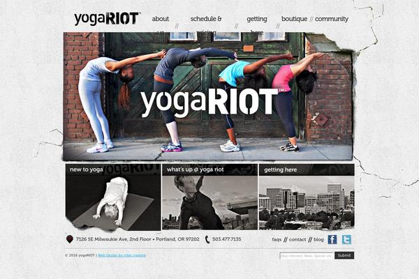 yogariot.com site used Yogariot