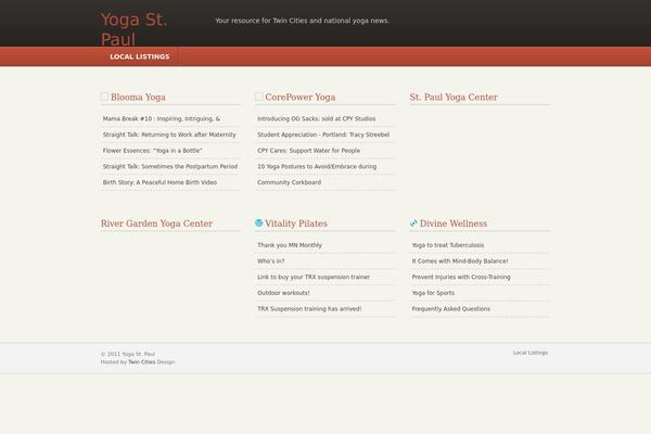 Aggregator theme site design template sample