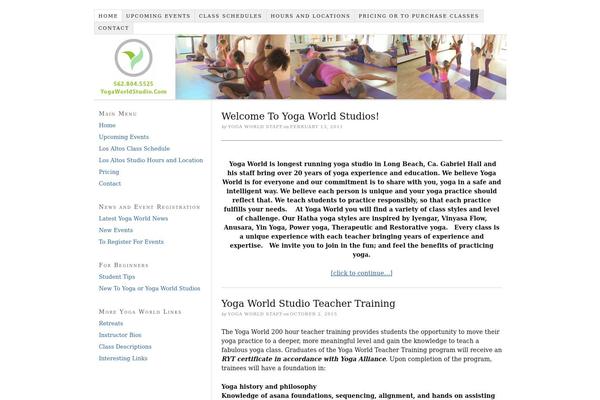 yogaworldstudio.com site used Thesis 1.8.6