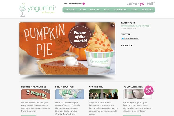 yogurtini.com site used Yogurtini