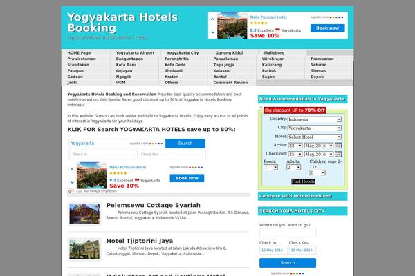 yogyakartahotels.net site used Yogyakartahotels