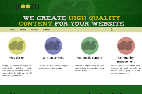 WordPress website example screenshot