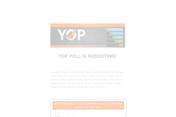 Site using YOP Poll plugin