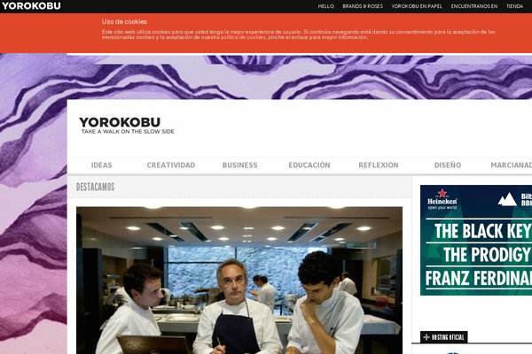 yorokobu.es site used Yorokobu