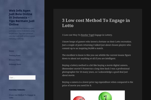 Twenty Fifteen theme site design template sample